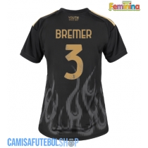 Camisa de time de futebol Juventus Gleison Bremer #3 Replicas 3º Equipamento Feminina 2026-27 Manga Curta